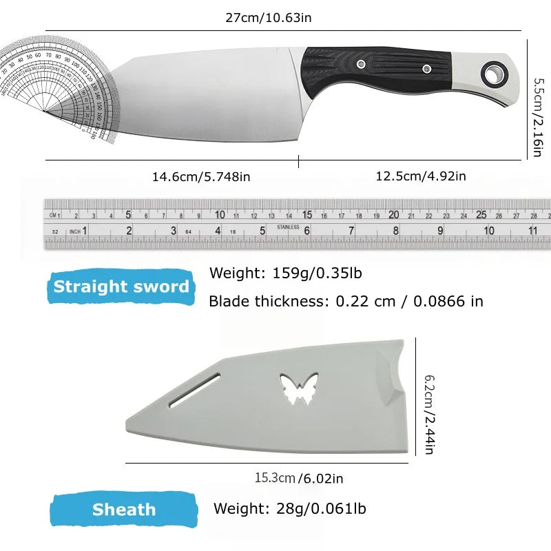 BM4010 Stainless-Steel Fixed-Blade Outdoor Utility Knife