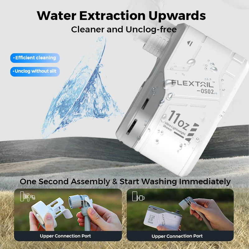 FLEXTAIL Rechargeable Portable Camping Shower Pump