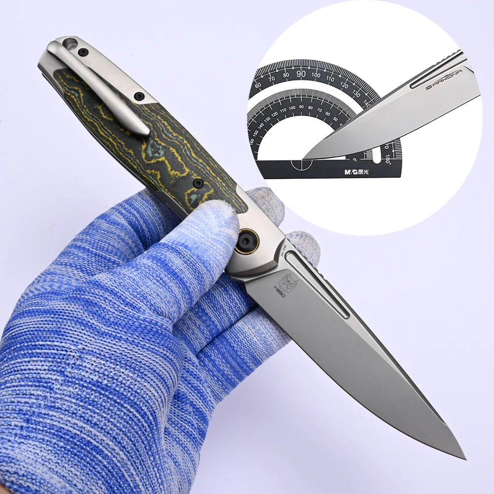 ARKONA M390 Titanium Alloy Professional Woodworking Knife
