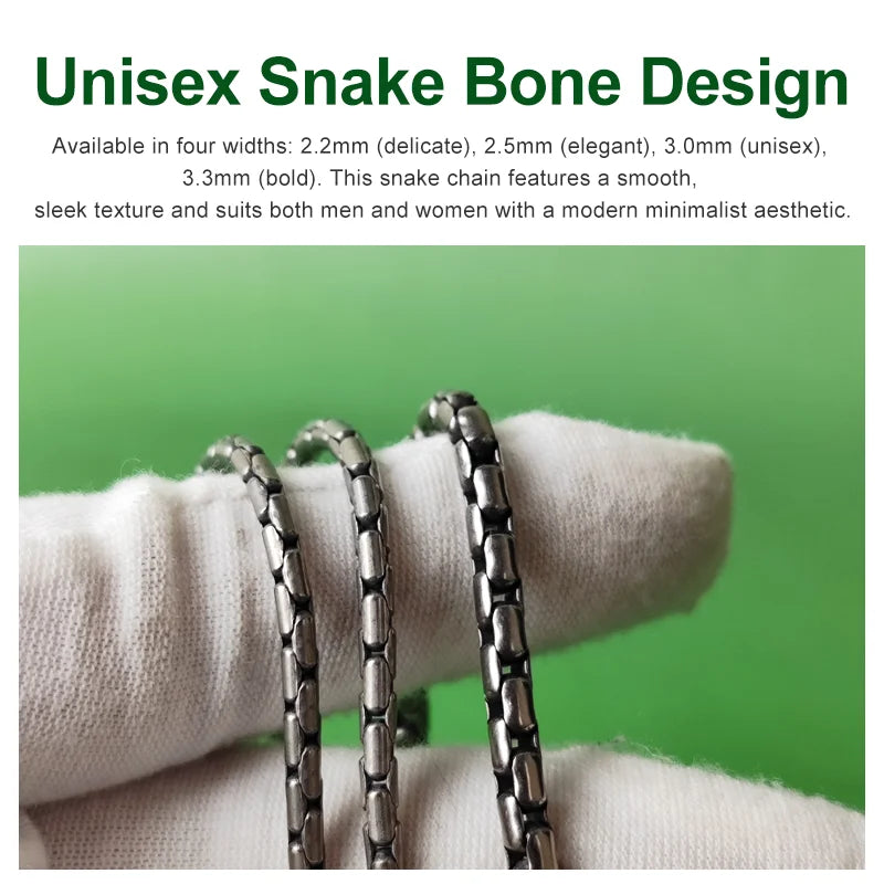 Women's Hypoallergenic Titanium Box Chain Braceletigma