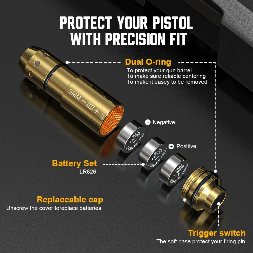 9mm Laser Training Cartridge Marksmanship Simulator