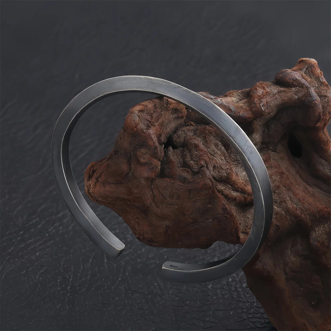 S925 Sterling Silver Resizable Cuff Bangle Bracelet