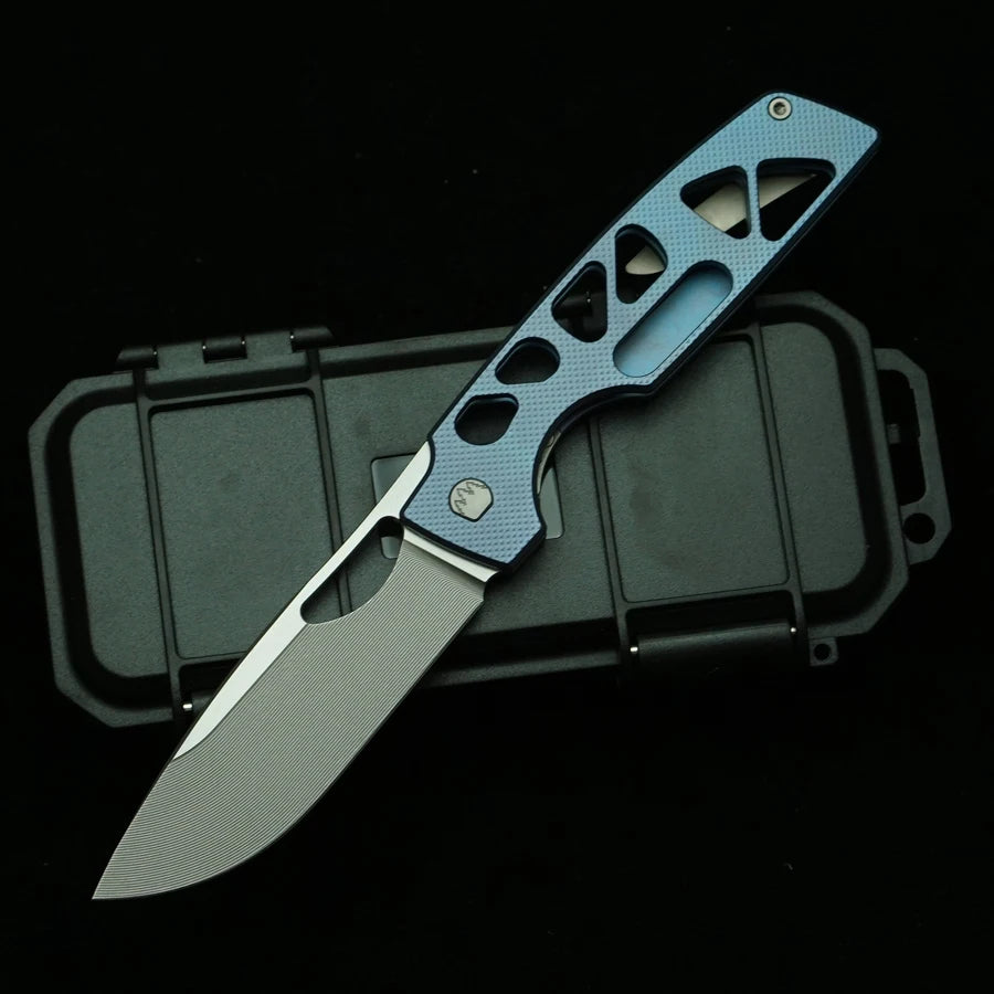 LEMIFSHE 154CM Steel Titanium Alloy Folding Pocketknife