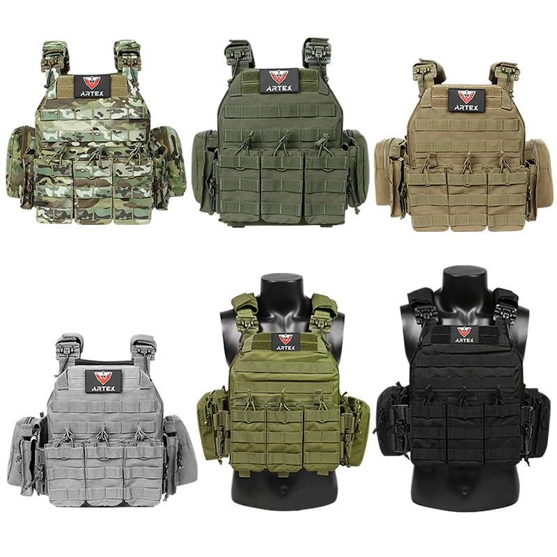 Tactical Hunting Plate Carrier Vest Adjustable-Fit 1000D Strength