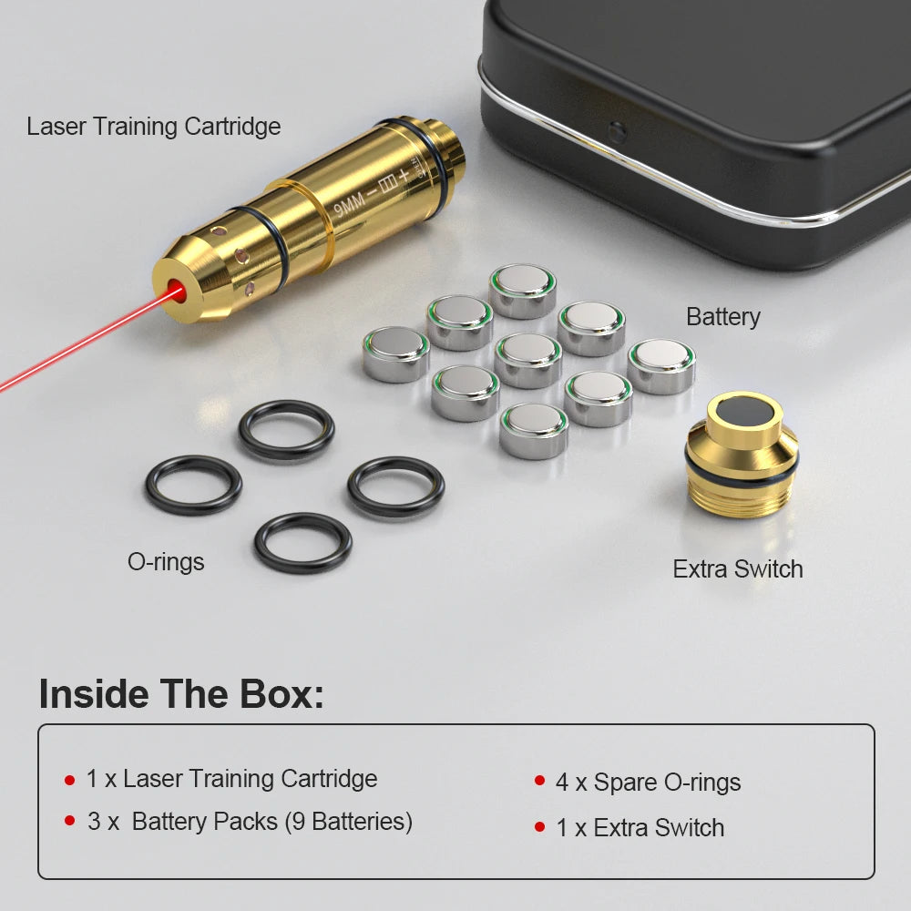 9mm Laser Training Cartridge Marksmanship Simulator