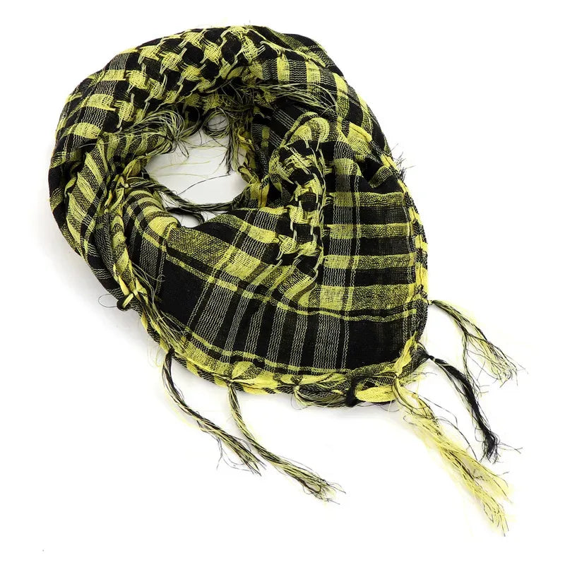 ExtraLarge CottonLinen Outdoor Hiking Scarf 100x100cm