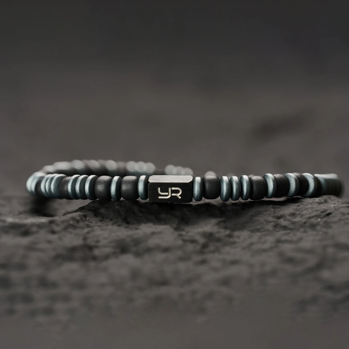 Nightstalker Men's Black 4mm Titanium-Steel Bracelet