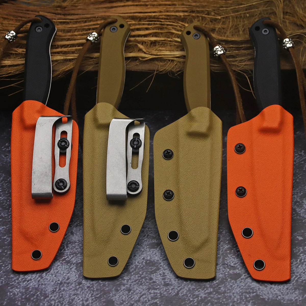 440C Stainless Steel FullTang Outdoor Knife Sheath