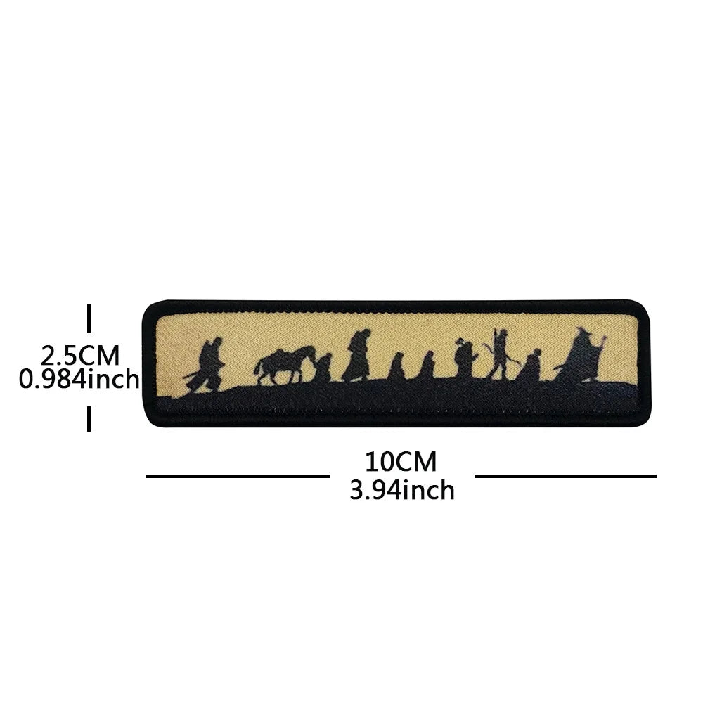 Sunrise Sunset Scenic Embroidered Hookloop Patches
