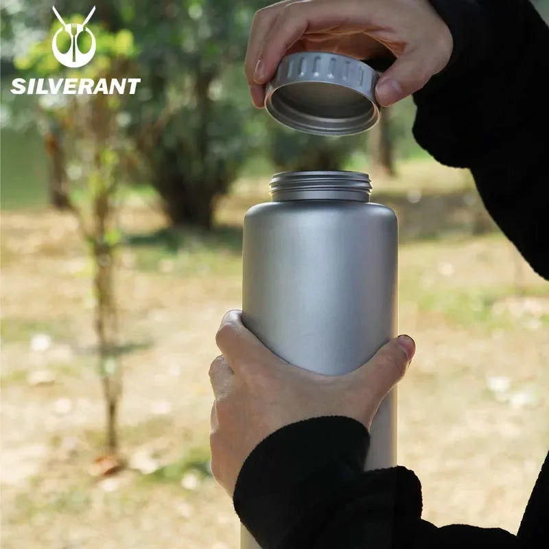Pure Titanium Water-Coffee-Tea Single-Wall Bottles