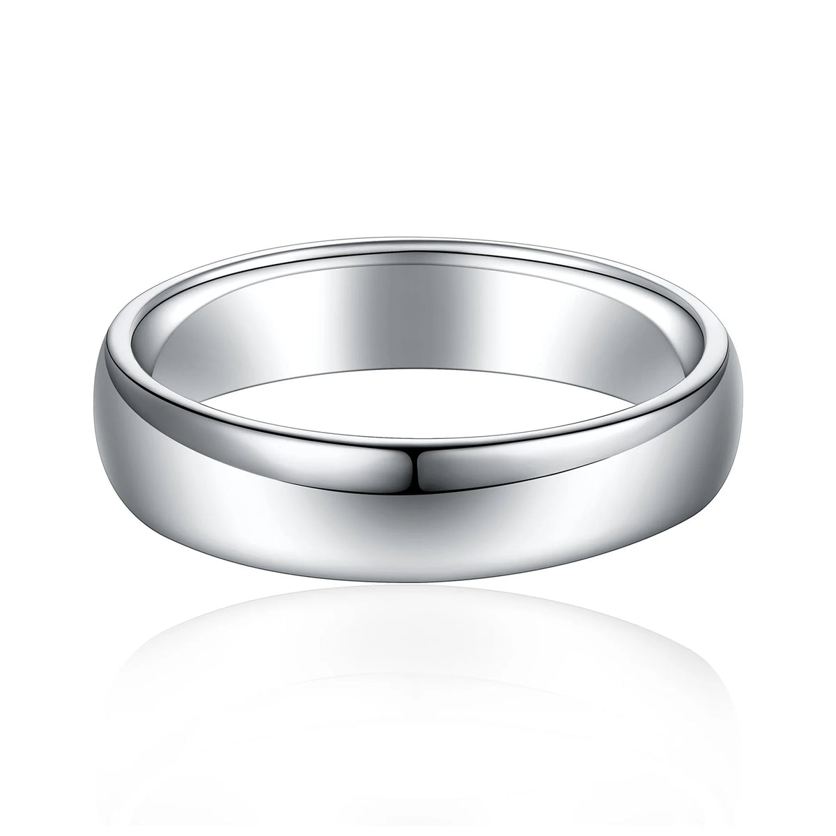Sterling Silver Polished Dome Shaped Statement Band