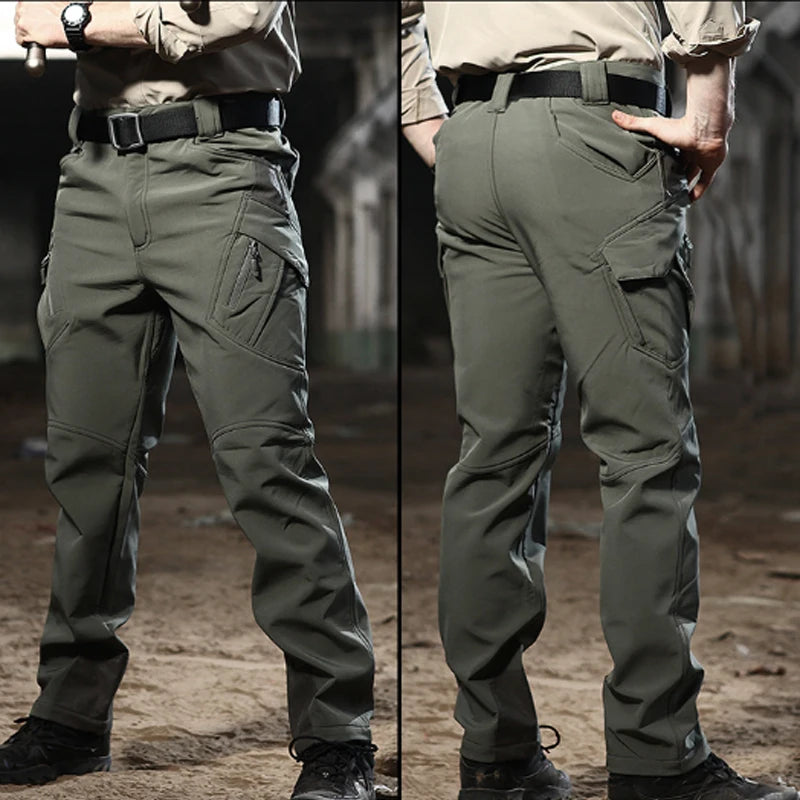 Men's Winter Waterproof Fleece-Lined Cargo Pants