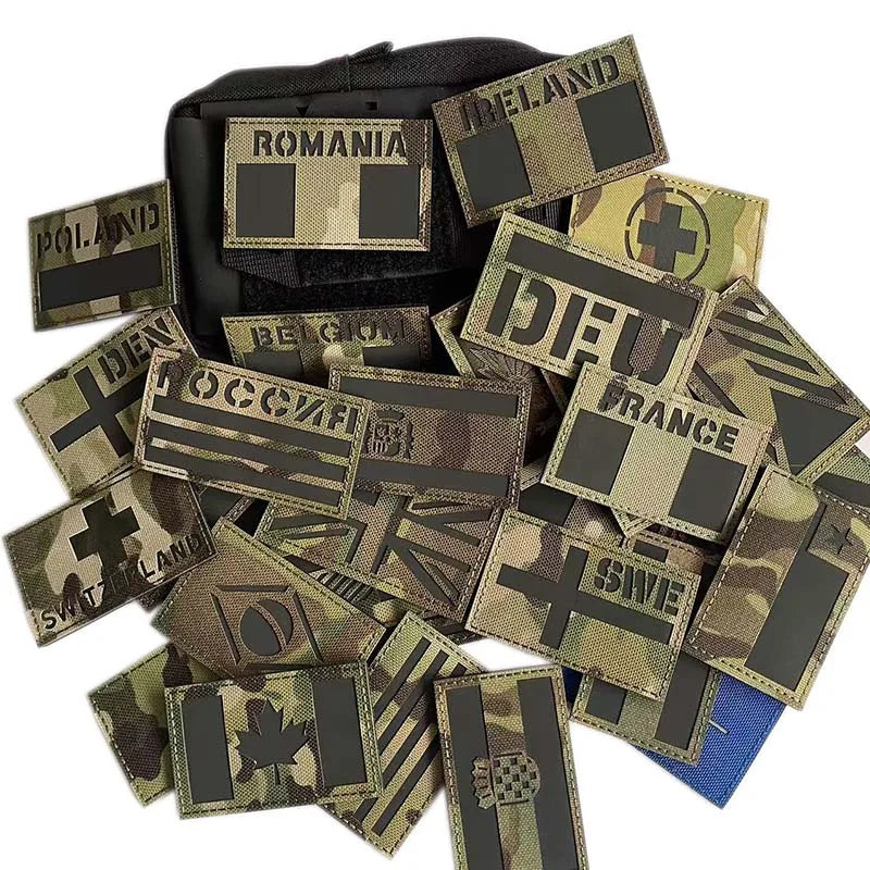 Infrared Reflective Camouflage National Flag Patches