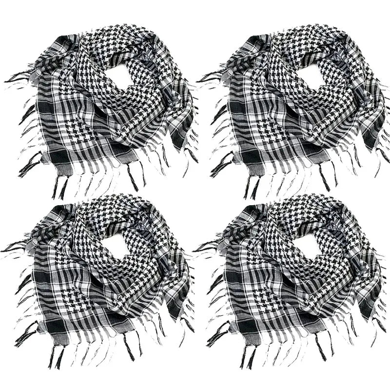 ExtraLarge CottonLinen Outdoor Hiking Scarf 100x100cm