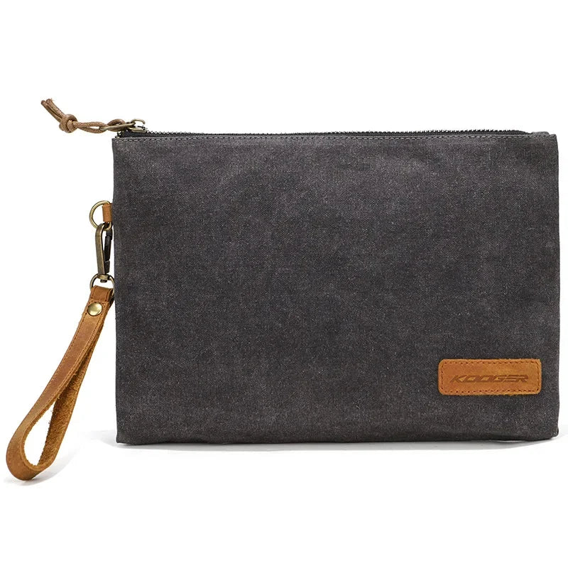 Fashionable Waxed Canvas Cosmetic Travel Organizer