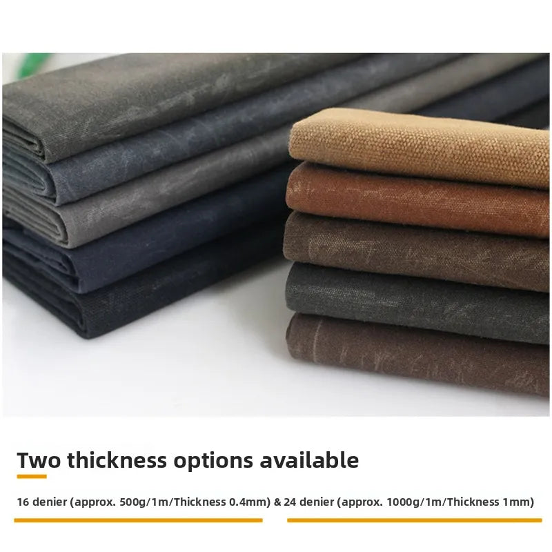 Thickened Cotton Waxed Waterproof Canvas Material