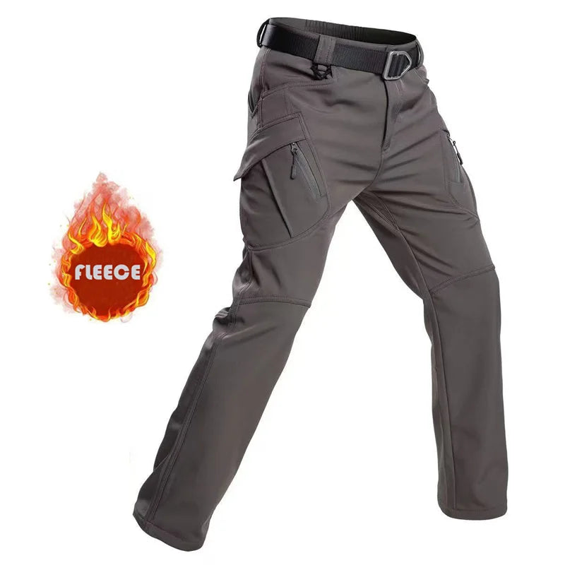 Waterproof Utility Cargo Trousers Autumn Winter Casualwear