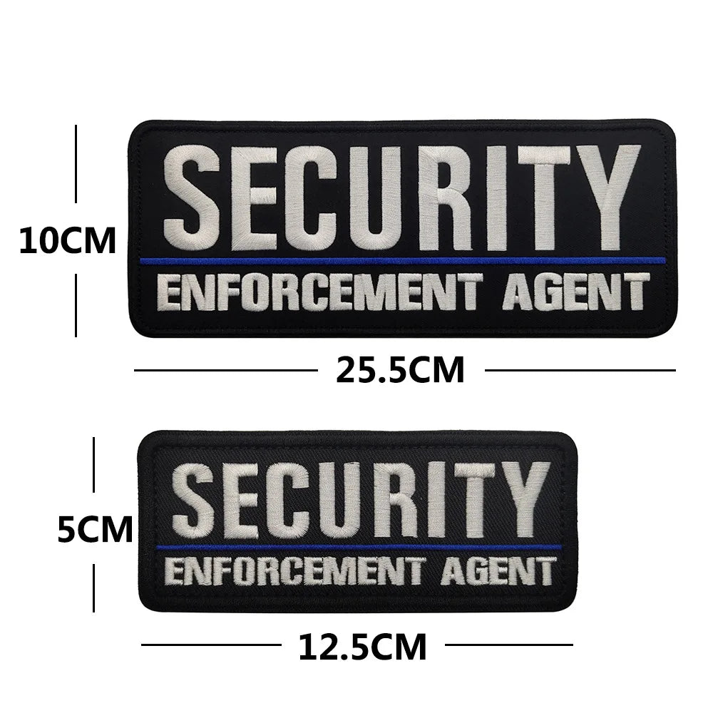 Reflective Infrared Security Guard Embroidered Uniform Patch
