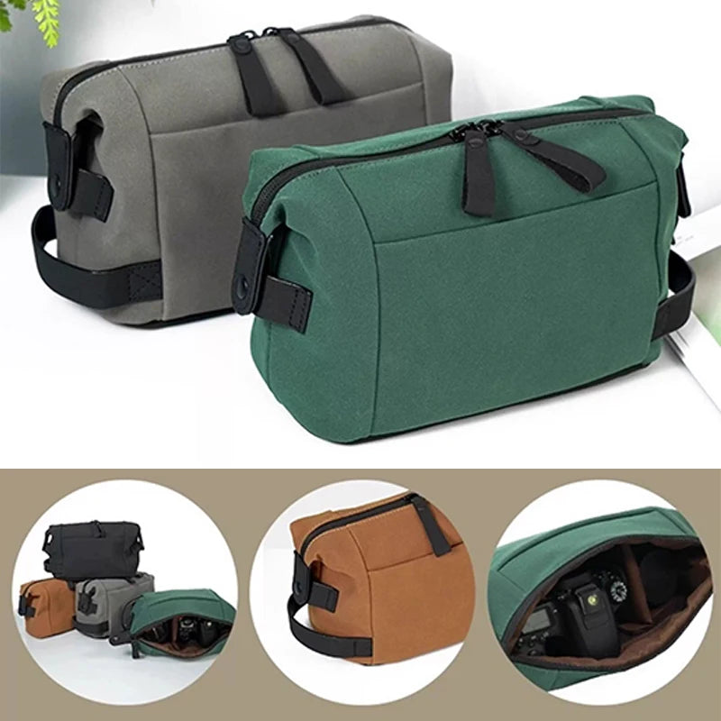 Professional Artificial Leather DSLR Camera Carrier Bag