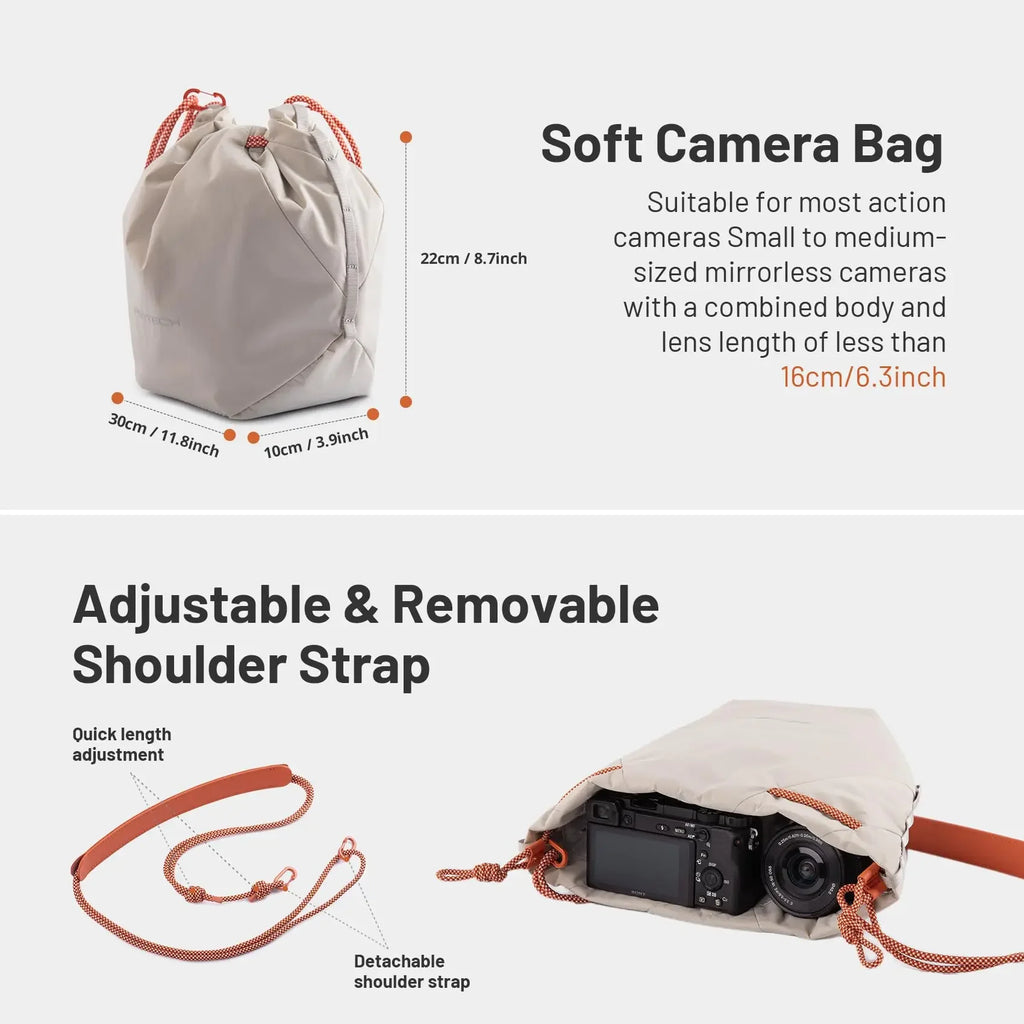 PGYTECH OneGo Camera Photography Drawstring Bag Ivory