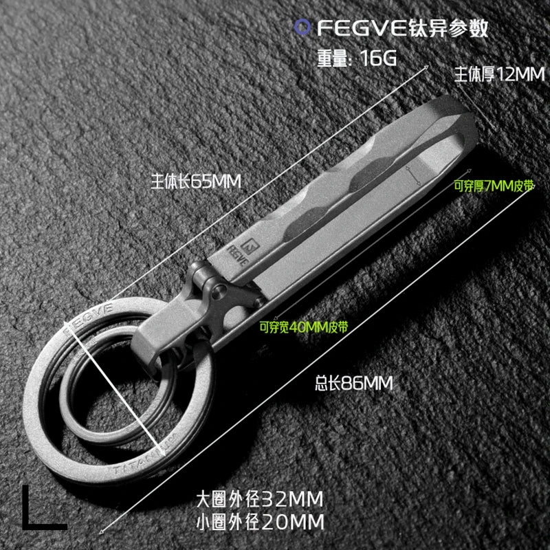 Titanium Quick Release Keychain Pocket Carry Essential