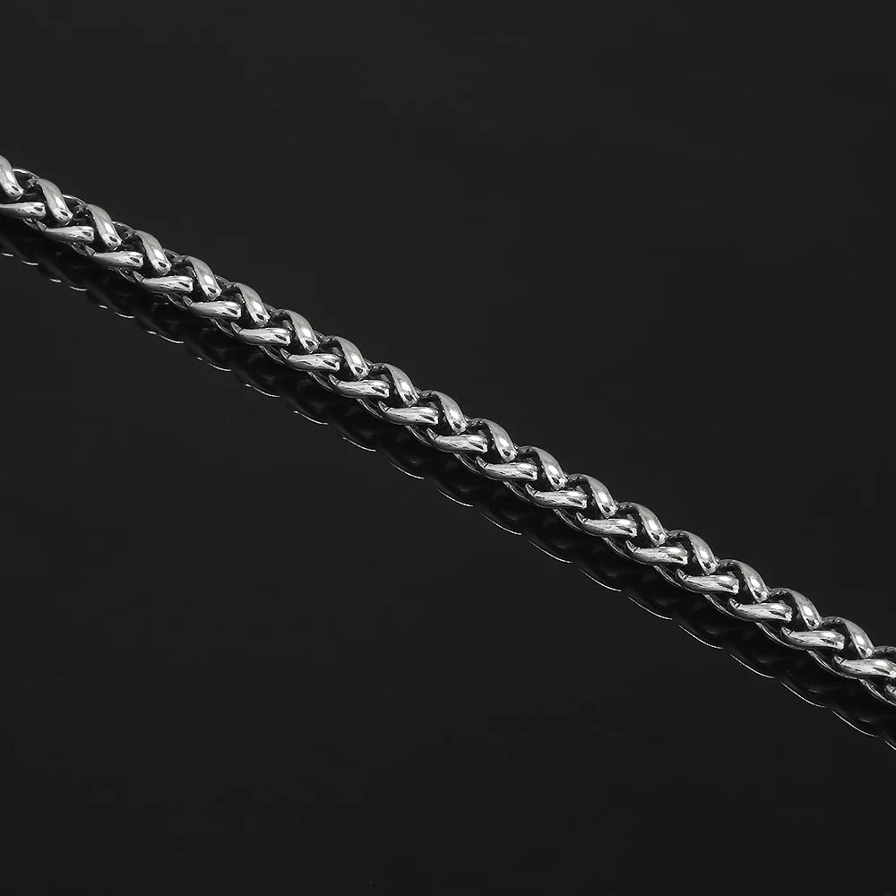 Authentically Sterling Silver Wheat Chain Bracelet