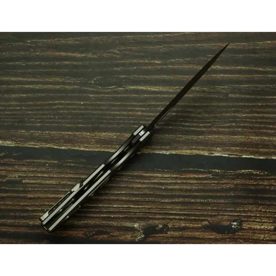 LEMIFSHE 154CM Steel Titanium Alloy Folding Pocketknife
