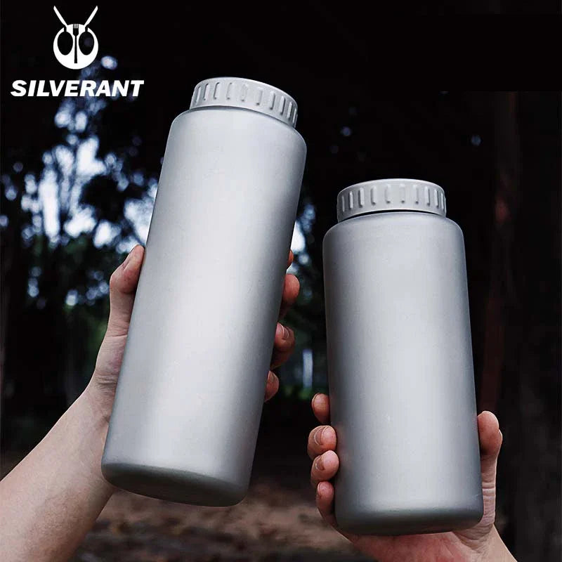 Pure Titanium Water-Coffee-Tea Single-Wall Bottles