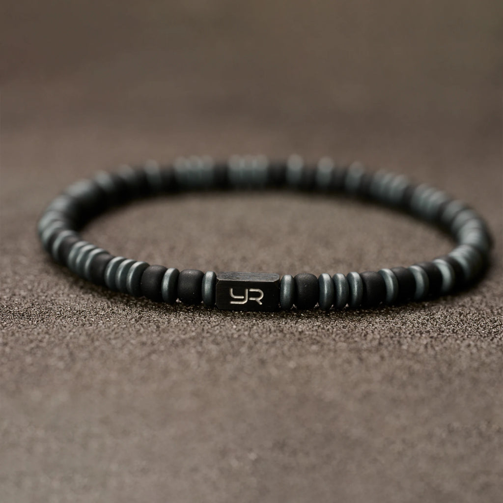 Nightstalker Men's Black 4mm Titanium-Steel Bracelet
