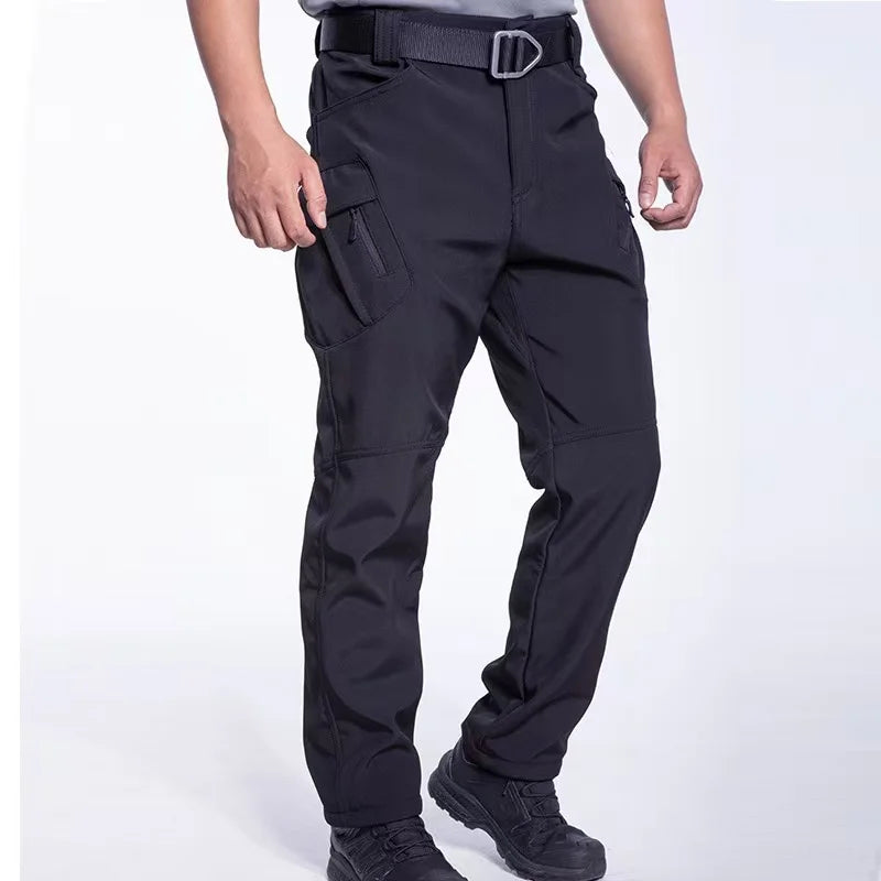 Men's Winter Waterproof Fleece-Lined Cargo Pants