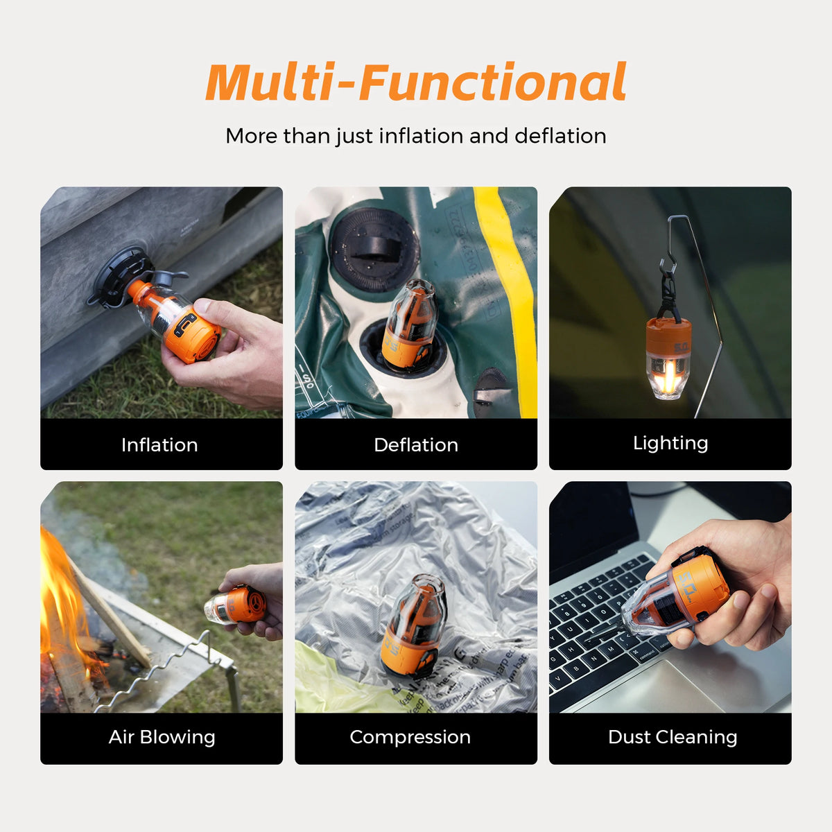 FLEXTAIL MAX PUMP3 High-Performance Inflator Lantern