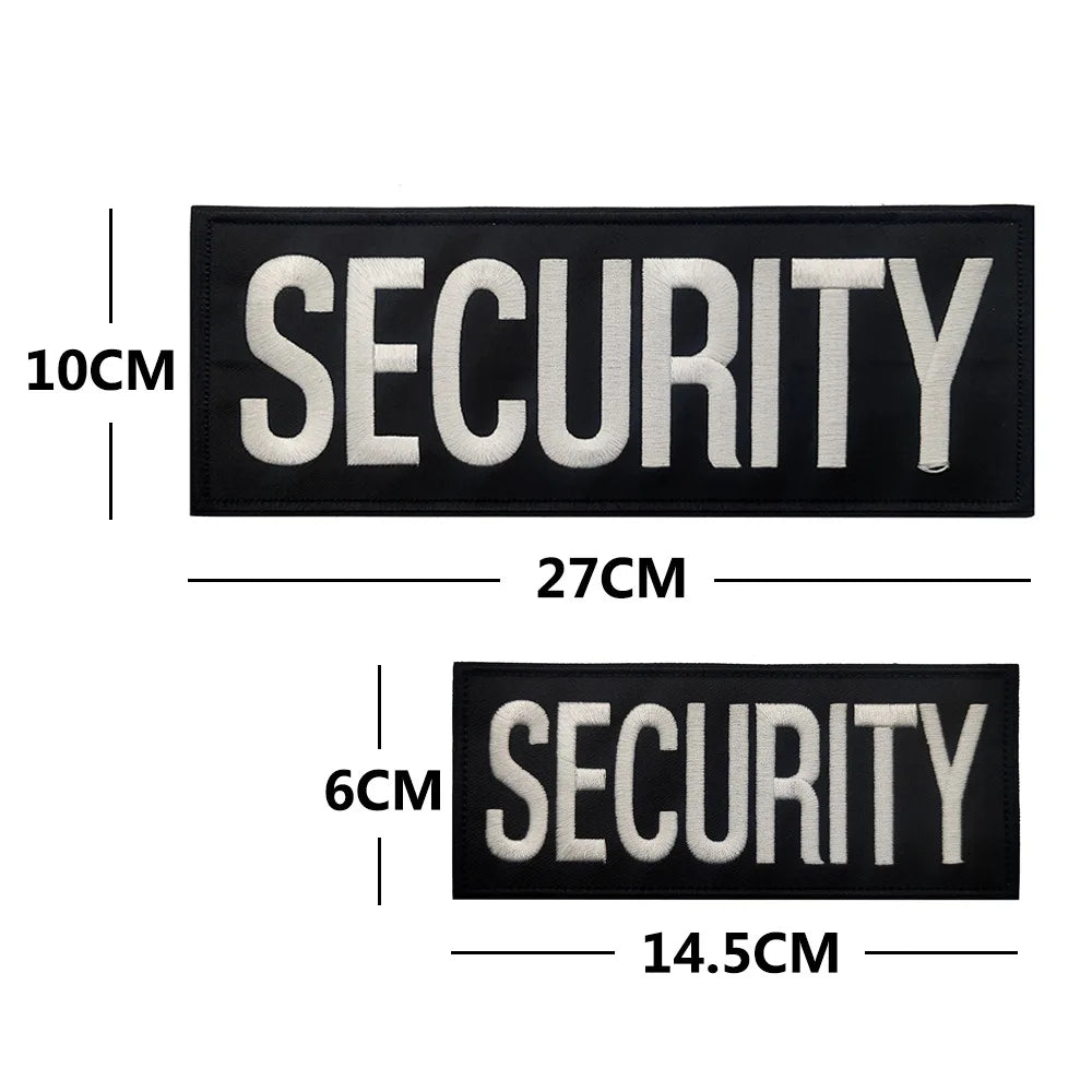 Reflective Infrared Security Guard Embroidered Uniform Patch