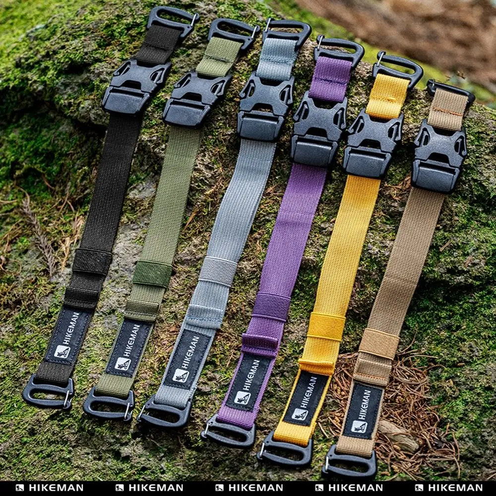Adjustable Outdoor Nylon Gear Straps for Backpacking and Travel