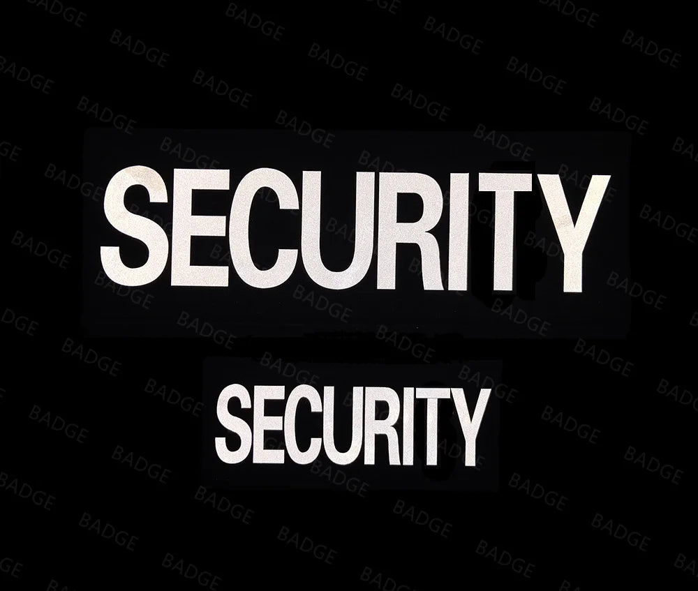 Reflective Infrared Security Guard Embroidered Uniform Patch