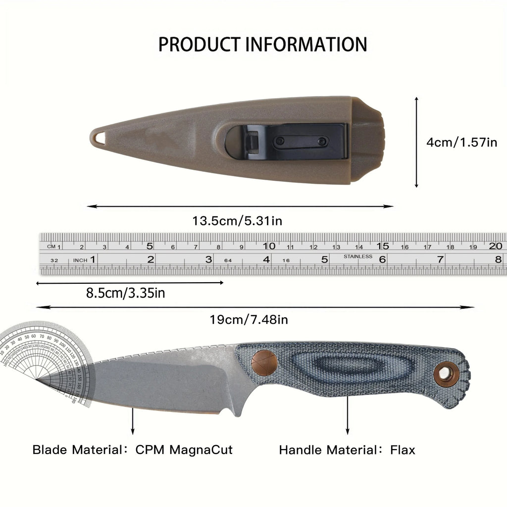 Model 203 CPM-MagnaCut Stainless-Steel Fixed-Blade Knife