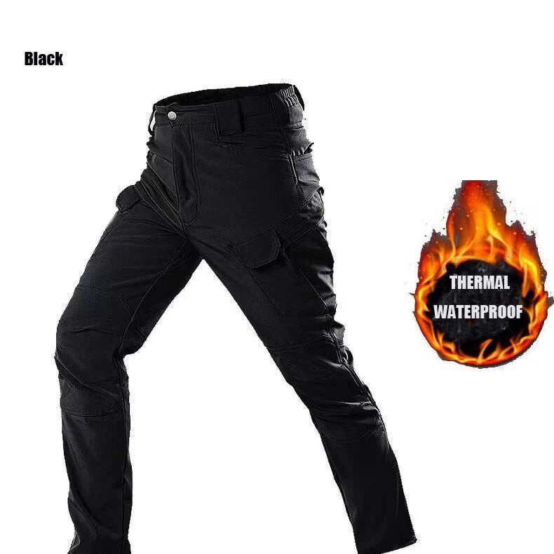 Waterproof Utility Cargo Trousers Autumn Winter Casualwear