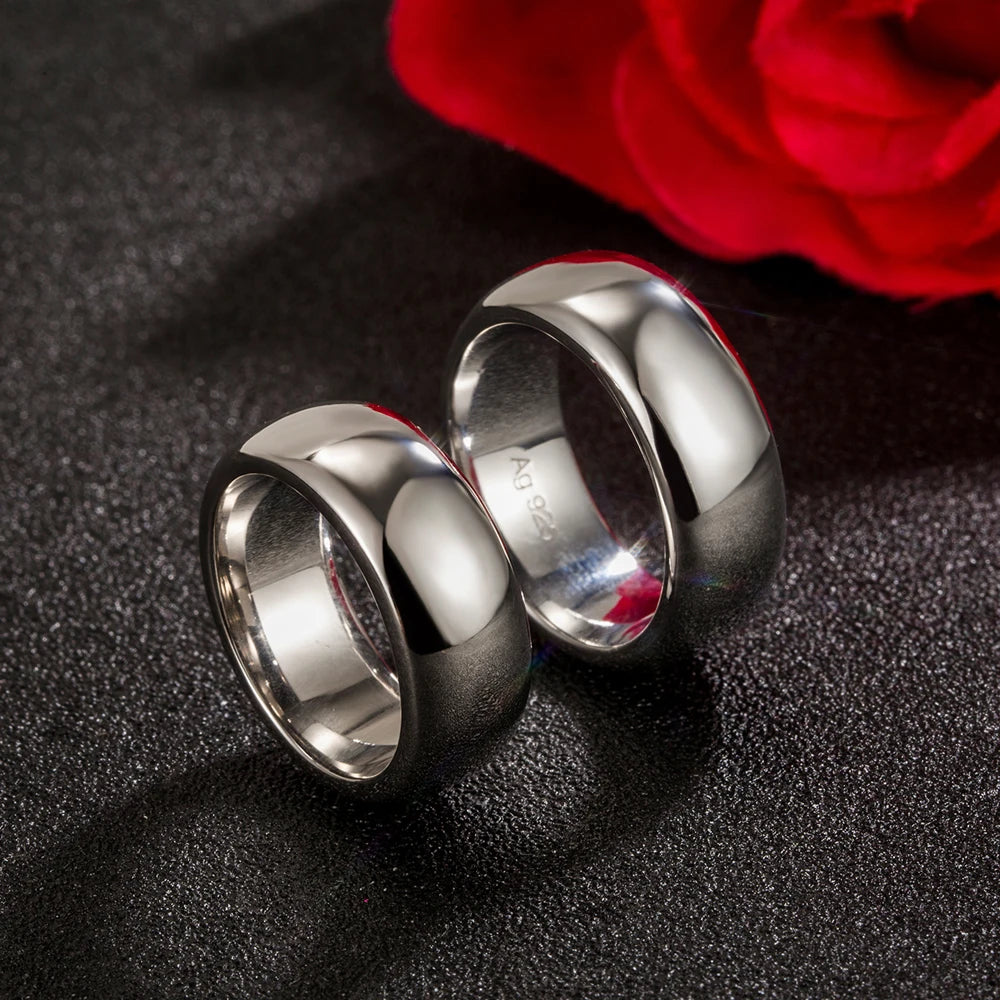 Personalized Engraved Minimalist Sterling Silver Name Ring