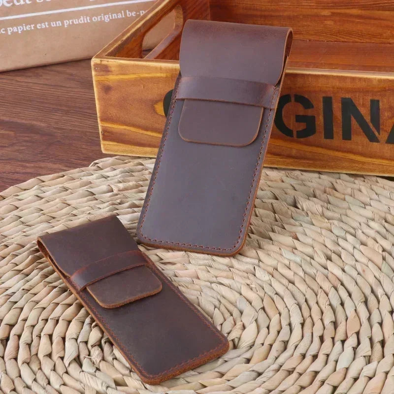 Beautifully Handcrafted Genuine Leather Pencil Organizer