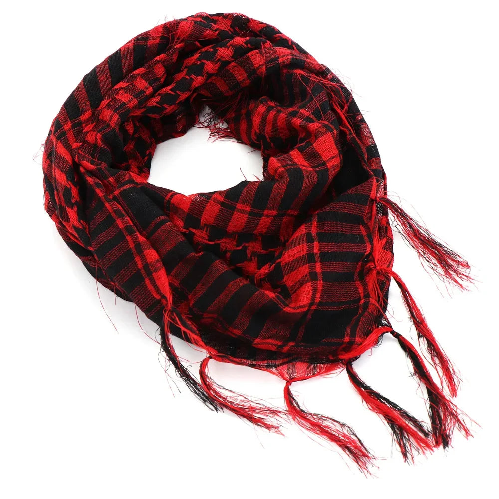 ExtraLarge CottonLinen Outdoor Hiking Scarf 100x100cm