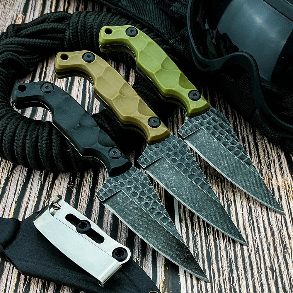 8Cr13MoV Fixed Blade Multifunctional Outdoor Knife