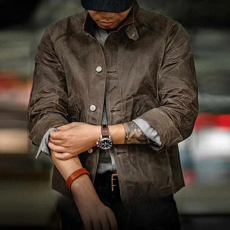 Maden Vintage Waterproof Waxed Canvas Jacket