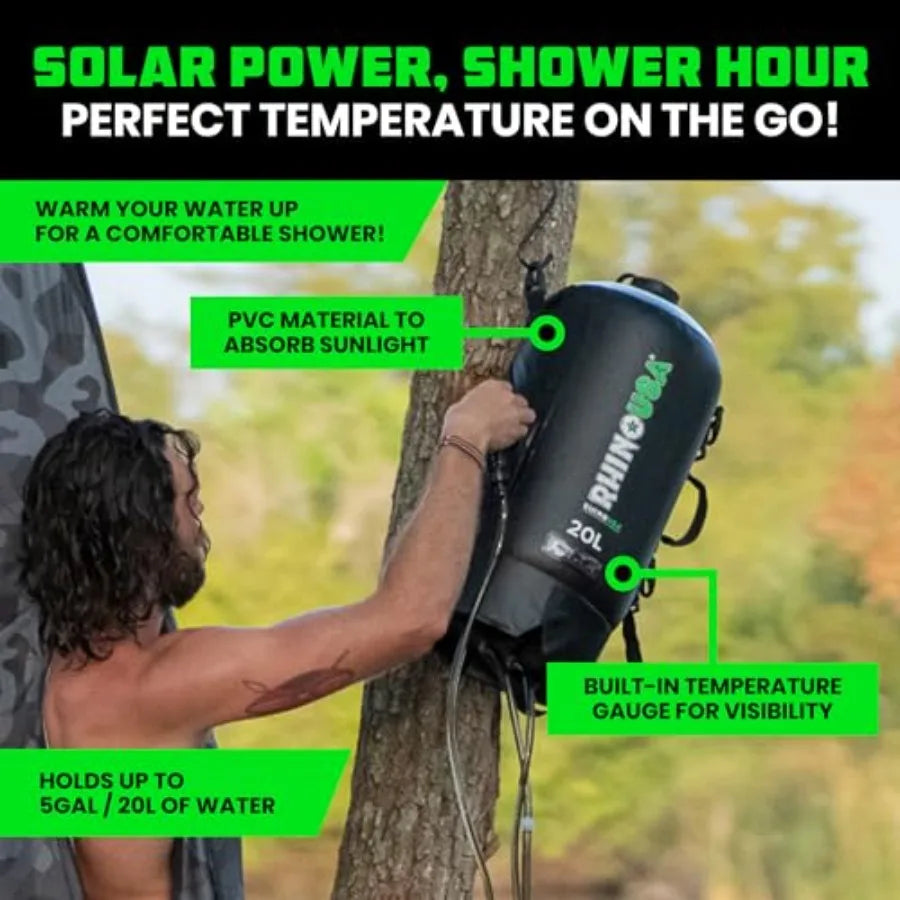 Portable Solar Camp Shower 5 Gal