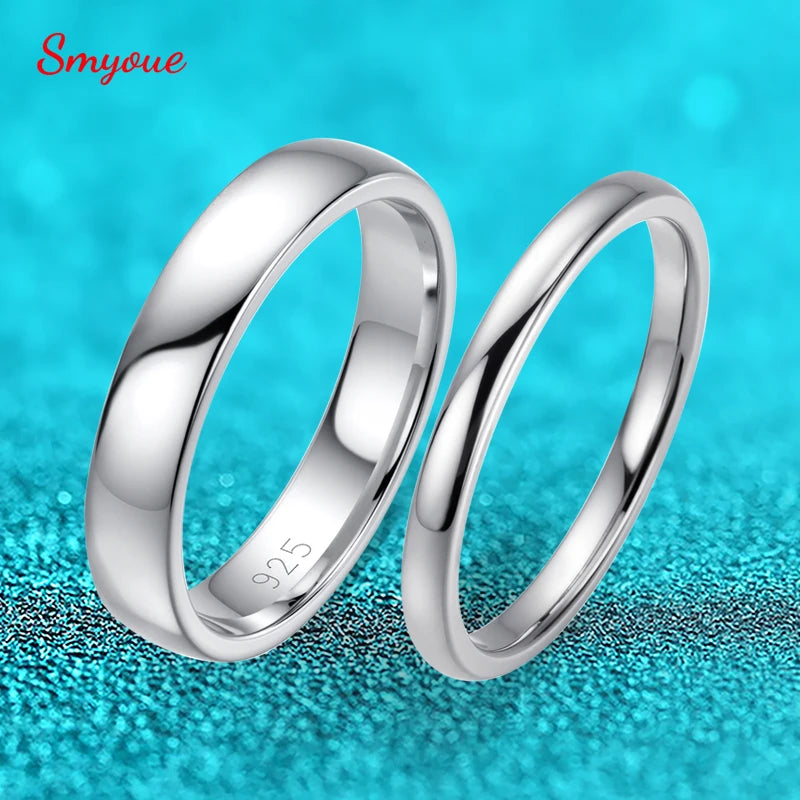 Smyoue 925 Sterling Silver Plated Wedding Anniversary Ring