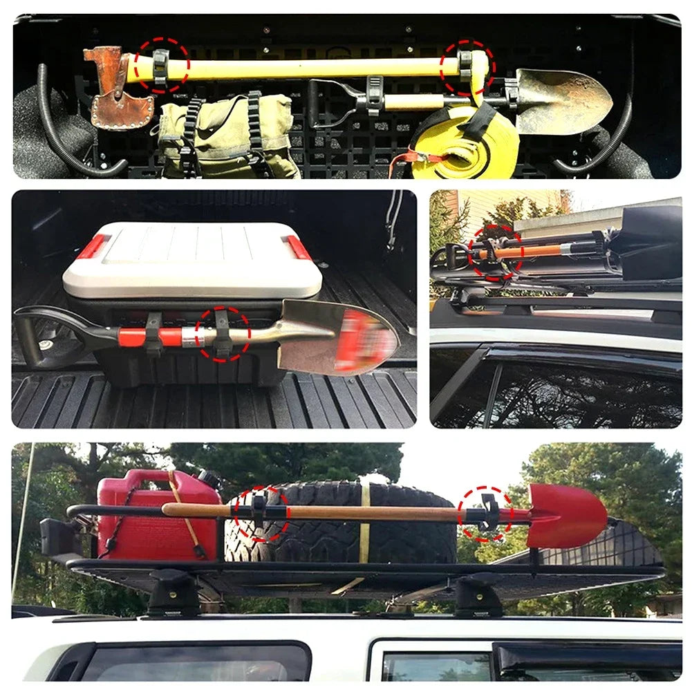 Universal Shovel Mount Kit Quick Fist Clamp for Truck Overlanding