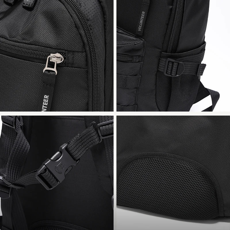 VOLUNTEER Men's Waterproof Laptop Backpack Travel Bag
