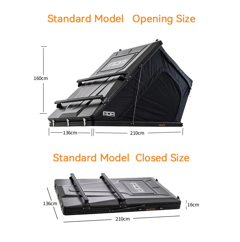 Overland Aluminium Weatherproof Expedition Rooftop Tent