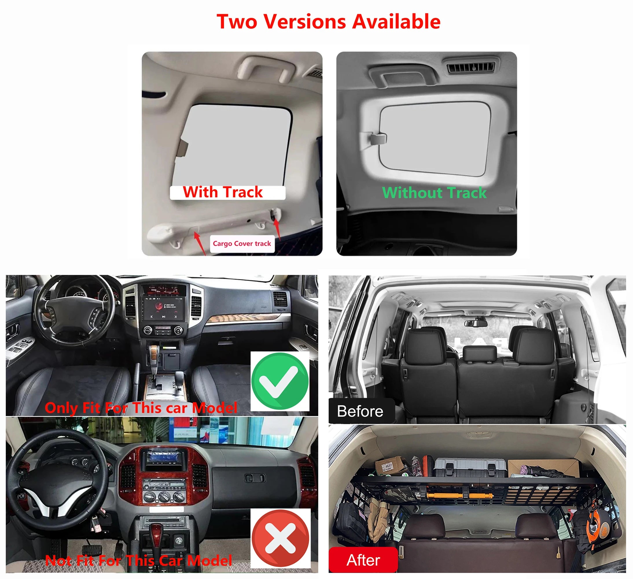 HeavyDuty Aluminum Modular Molle TrunkStorage Pajero