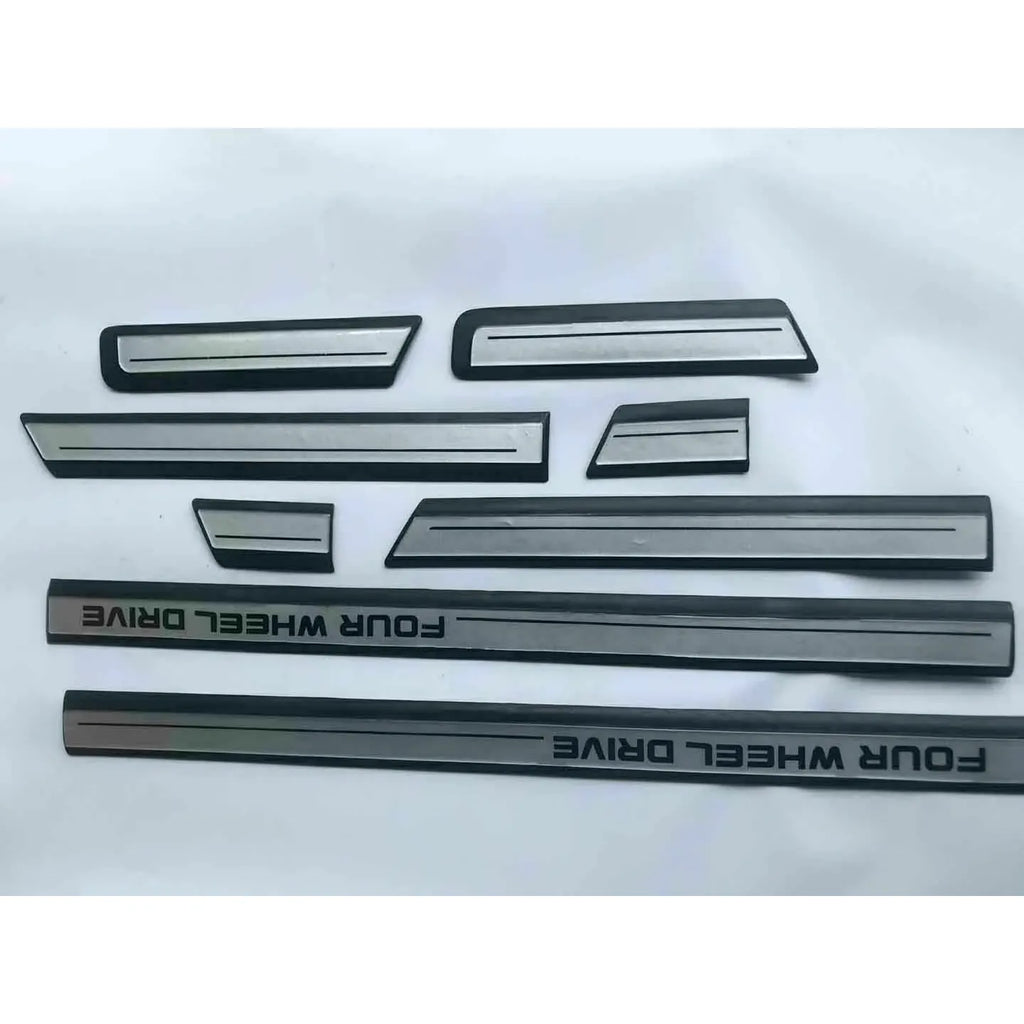 8Pc 4x4 Wheel Drive Side Door Molding Trim For Toyota Land Cruiser FJ80