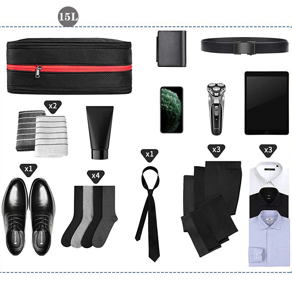 Travel Compression Packing Cubes For Clothes