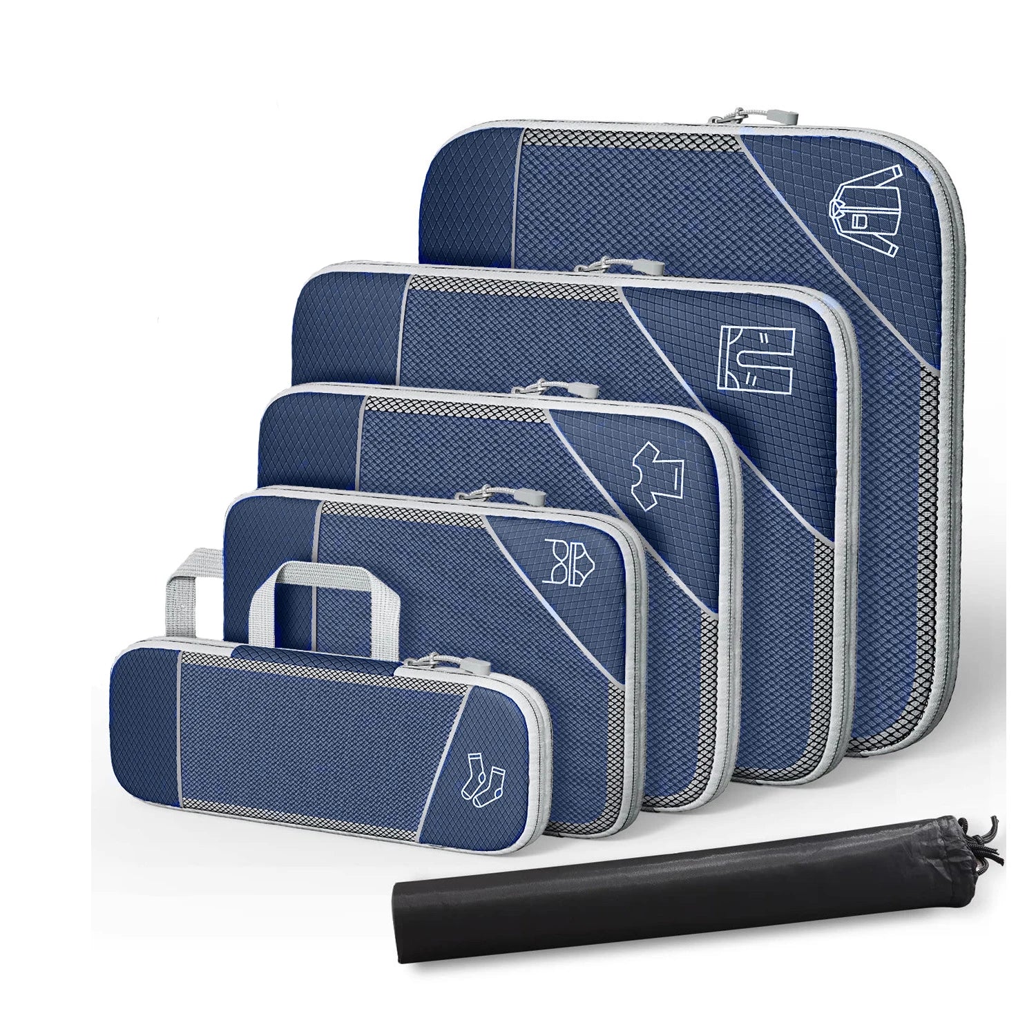 Premium Mesh Packing Cubes For Travel Luggage Organizer
